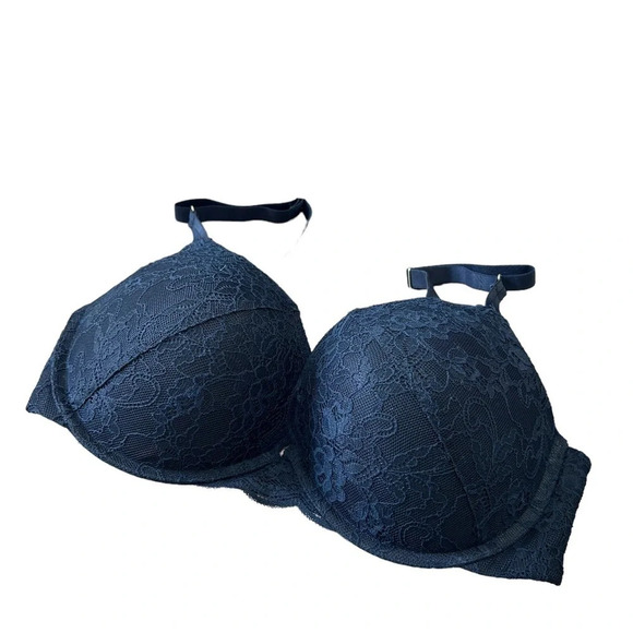 Joyspun Black lace underwire bra size 36D women’s lined - Picture 1 of 4